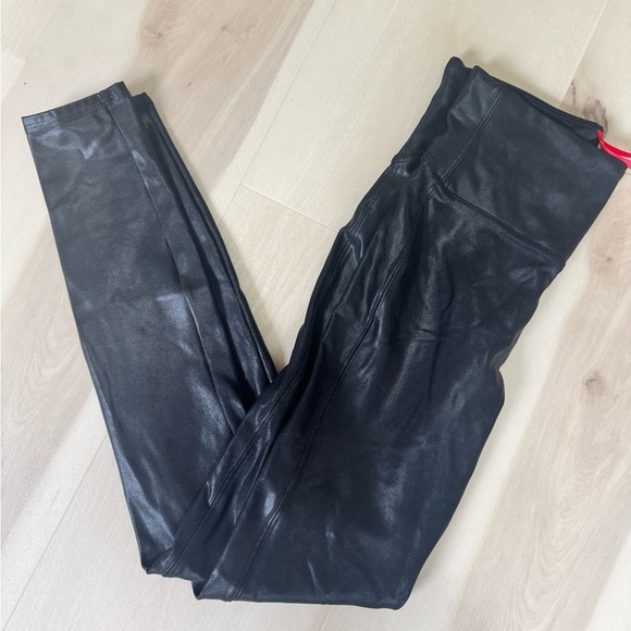 Spanx Faux Leather Leggings | Black | S - Picture 2 of 5